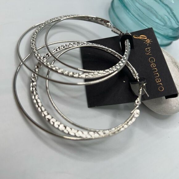 G by Gennaro Hoop Earrings $16ea / 3 for $25 - Picture 7 of 8
